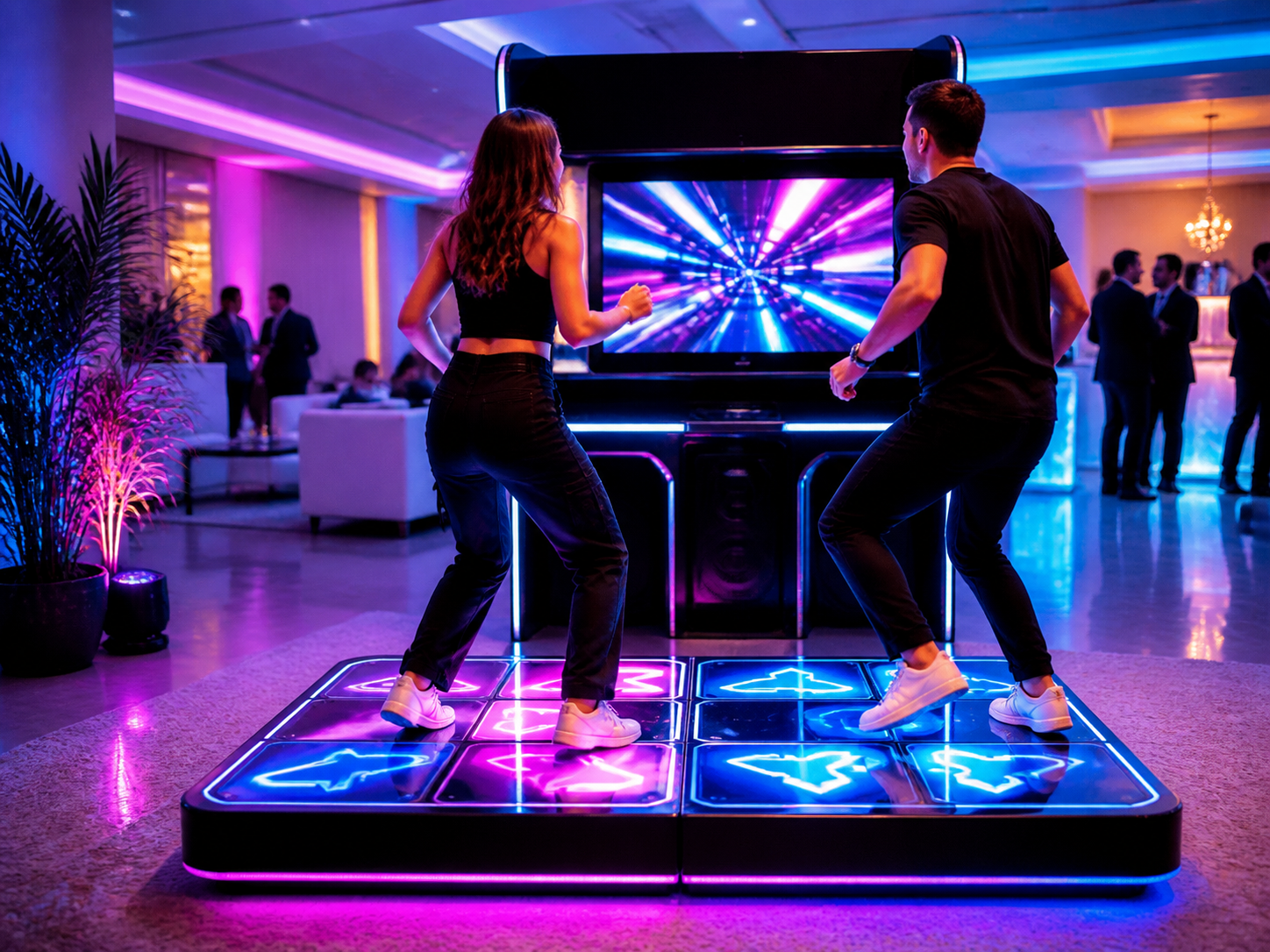 Máquina de baile iluminada para eventos