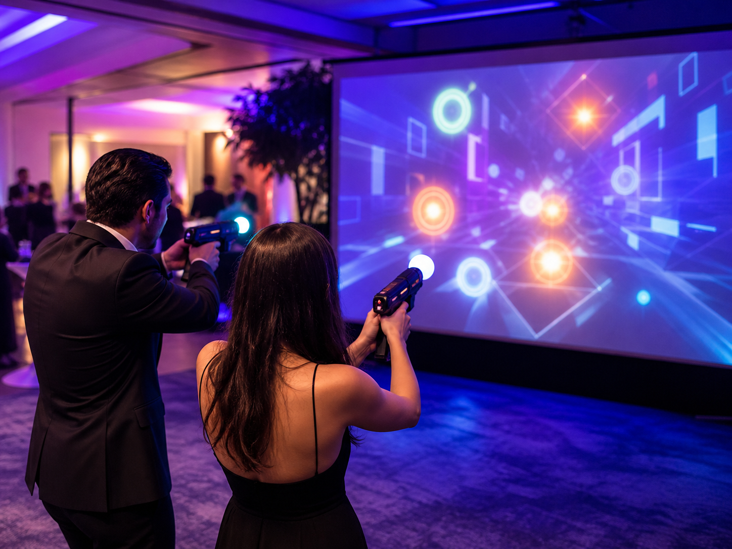 Juego de tiro interactivo para eventos